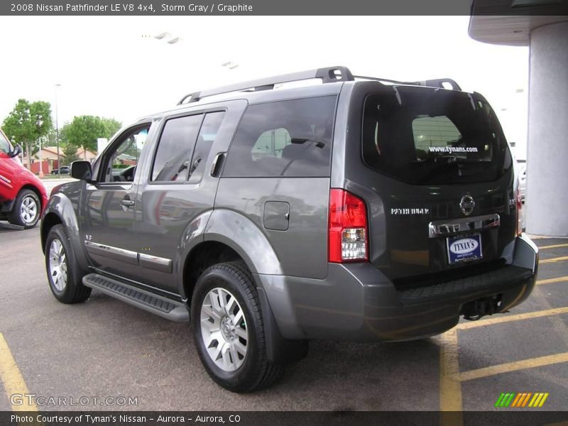 Storm Gray / Graphite 2008 Nissan Pathfinder LE V8 4x4