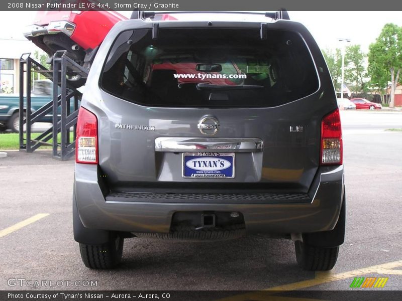 Storm Gray / Graphite 2008 Nissan Pathfinder LE V8 4x4