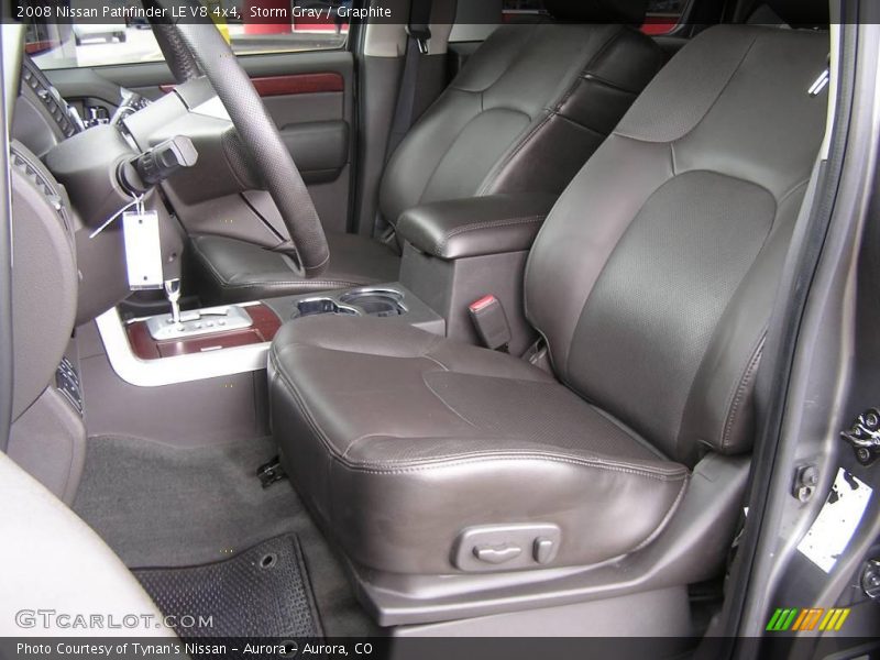 Storm Gray / Graphite 2008 Nissan Pathfinder LE V8 4x4