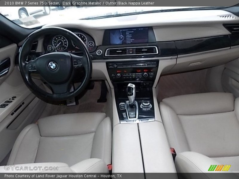 Dark Graphite Metallic / Oyster/Black Nappa Leather 2010 BMW 7 Series 750i Sedan