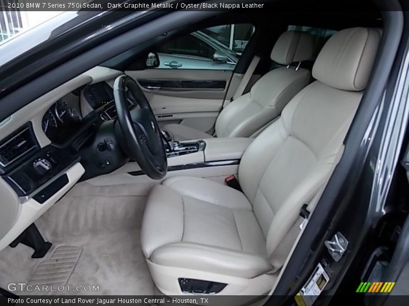 Dark Graphite Metallic / Oyster/Black Nappa Leather 2010 BMW 7 Series 750i Sedan
