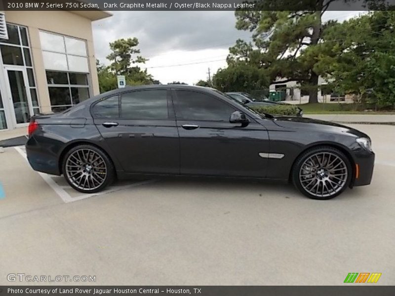 Dark Graphite Metallic / Oyster/Black Nappa Leather 2010 BMW 7 Series 750i Sedan