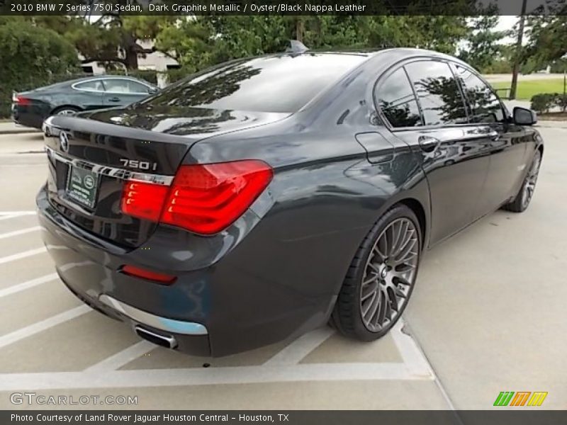 Dark Graphite Metallic / Oyster/Black Nappa Leather 2010 BMW 7 Series 750i Sedan