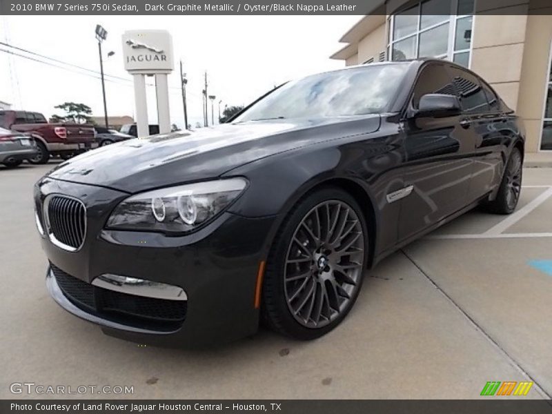 Dark Graphite Metallic / Oyster/Black Nappa Leather 2010 BMW 7 Series 750i Sedan