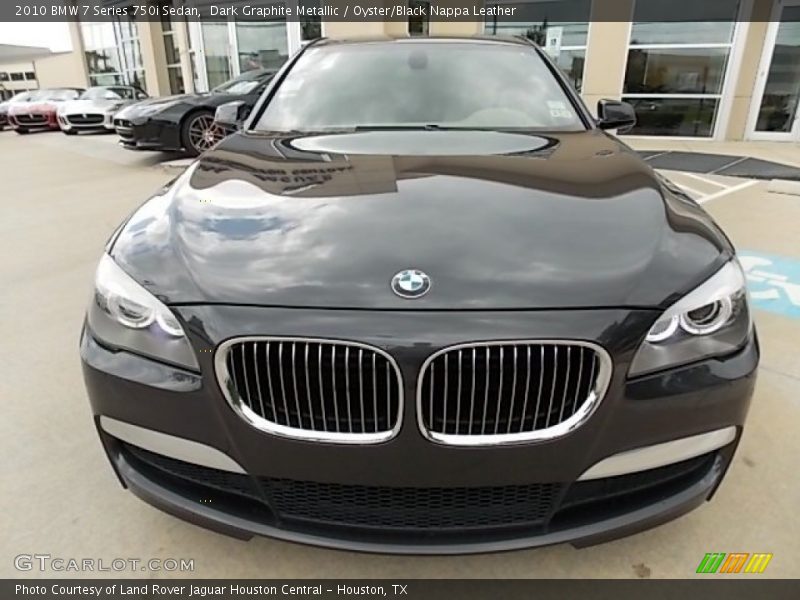 Dark Graphite Metallic / Oyster/Black Nappa Leather 2010 BMW 7 Series 750i Sedan