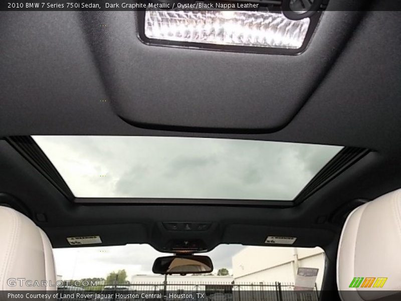 Dark Graphite Metallic / Oyster/Black Nappa Leather 2010 BMW 7 Series 750i Sedan