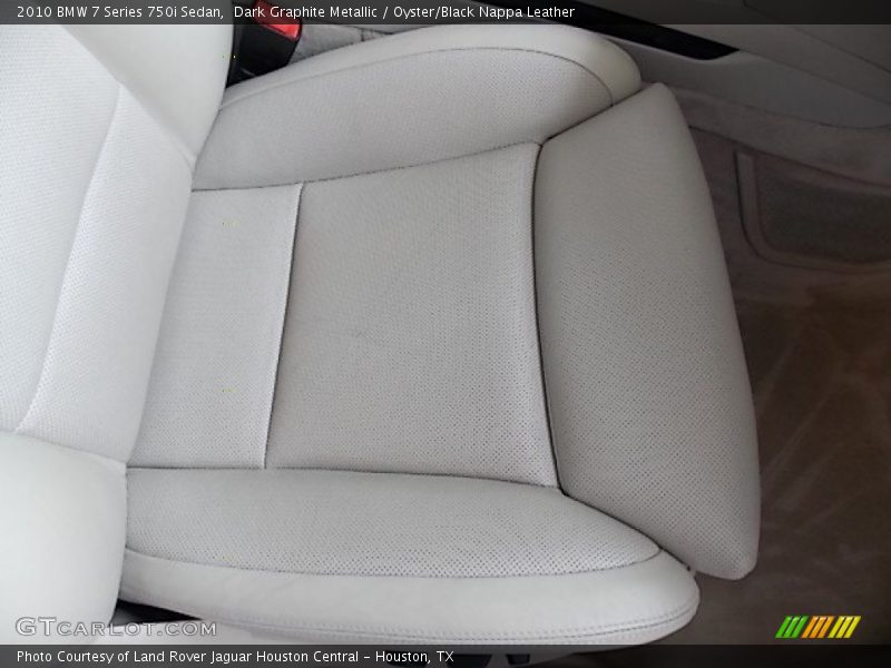 Dark Graphite Metallic / Oyster/Black Nappa Leather 2010 BMW 7 Series 750i Sedan
