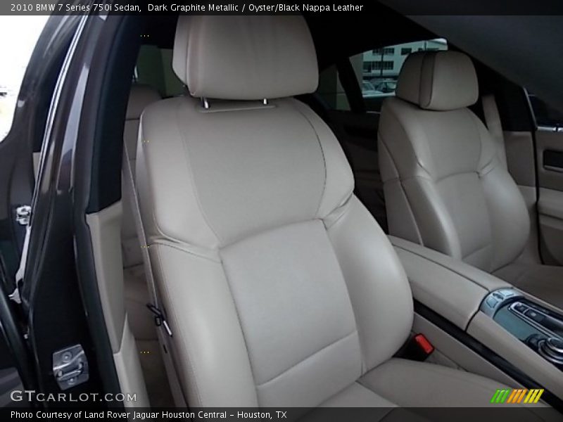 Dark Graphite Metallic / Oyster/Black Nappa Leather 2010 BMW 7 Series 750i Sedan