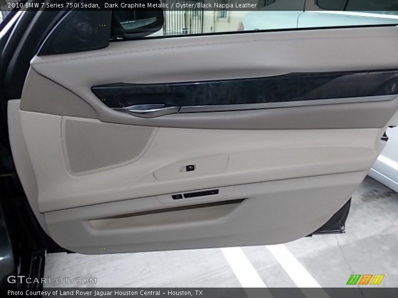 Dark Graphite Metallic / Oyster/Black Nappa Leather 2010 BMW 7 Series 750i Sedan