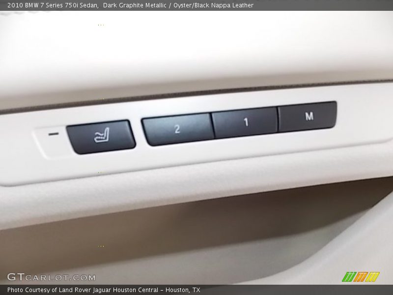 Dark Graphite Metallic / Oyster/Black Nappa Leather 2010 BMW 7 Series 750i Sedan