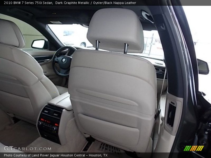 Dark Graphite Metallic / Oyster/Black Nappa Leather 2010 BMW 7 Series 750i Sedan