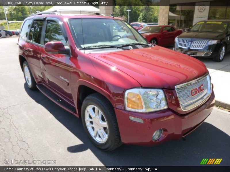 Red Jewel Tintcoat / Light Gray 2008 GMC Envoy Denali 4x4