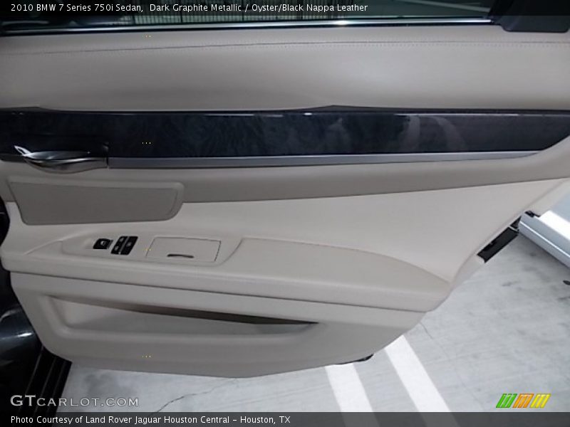 Dark Graphite Metallic / Oyster/Black Nappa Leather 2010 BMW 7 Series 750i Sedan