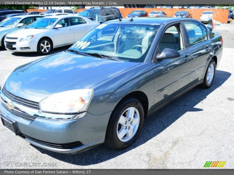 Medium Gray Metallic / Gray 2004 Chevrolet Malibu LS V6 Sedan