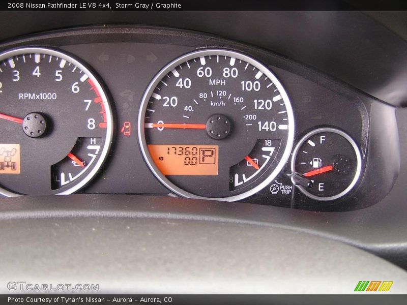 Storm Gray / Graphite 2008 Nissan Pathfinder LE V8 4x4
