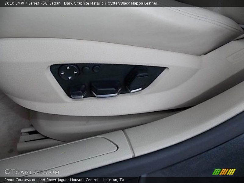 Dark Graphite Metallic / Oyster/Black Nappa Leather 2010 BMW 7 Series 750i Sedan