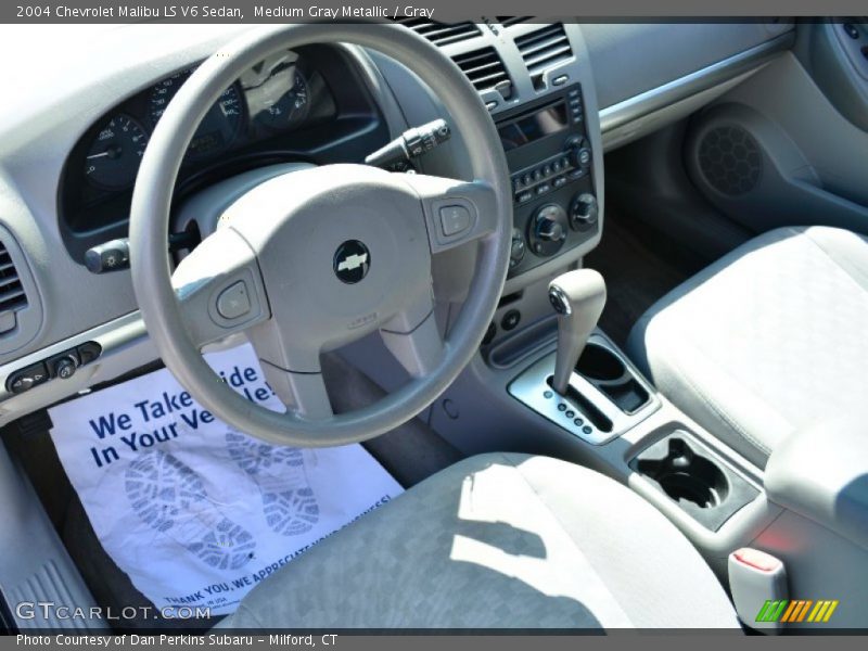 Medium Gray Metallic / Gray 2004 Chevrolet Malibu LS V6 Sedan