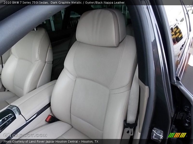 Dark Graphite Metallic / Oyster/Black Nappa Leather 2010 BMW 7 Series 750i Sedan