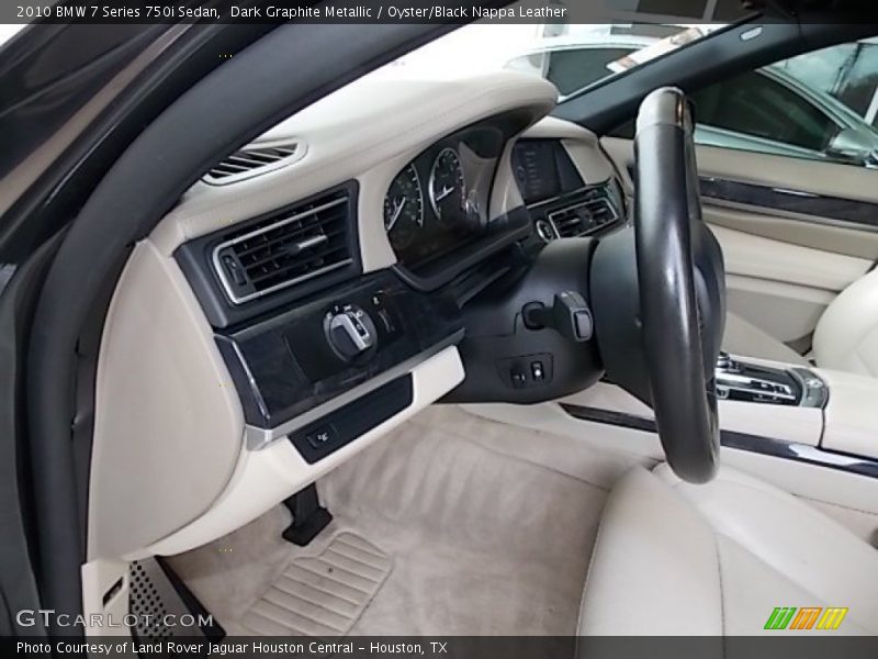 Dark Graphite Metallic / Oyster/Black Nappa Leather 2010 BMW 7 Series 750i Sedan