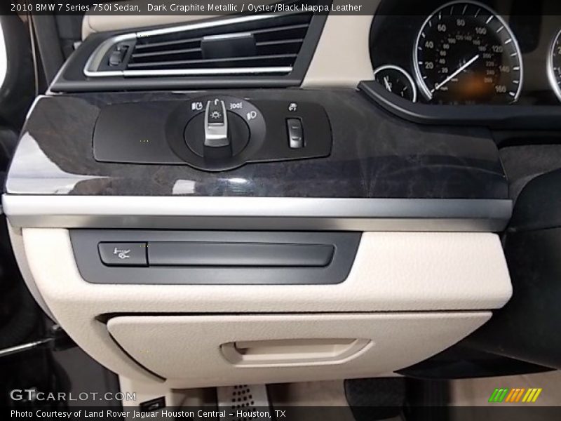 Dark Graphite Metallic / Oyster/Black Nappa Leather 2010 BMW 7 Series 750i Sedan