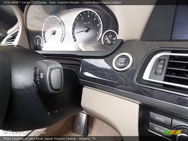 Dark Graphite Metallic / Oyster/Black Nappa Leather 2010 BMW 7 Series 750i Sedan