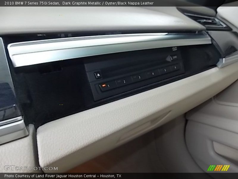 Dark Graphite Metallic / Oyster/Black Nappa Leather 2010 BMW 7 Series 750i Sedan