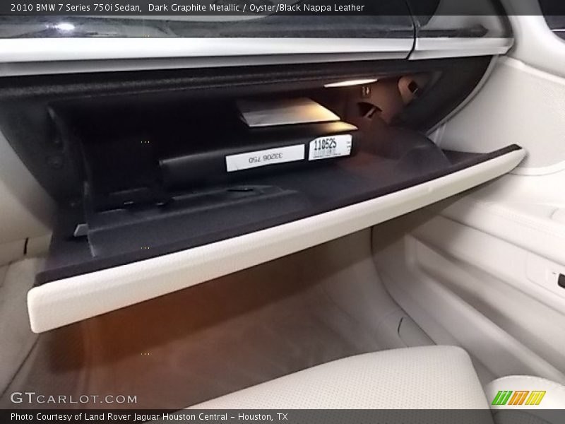 Dark Graphite Metallic / Oyster/Black Nappa Leather 2010 BMW 7 Series 750i Sedan