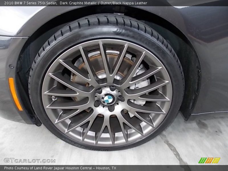 Dark Graphite Metallic / Oyster/Black Nappa Leather 2010 BMW 7 Series 750i Sedan