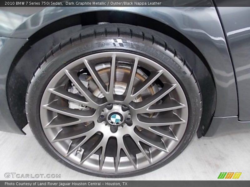 Dark Graphite Metallic / Oyster/Black Nappa Leather 2010 BMW 7 Series 750i Sedan