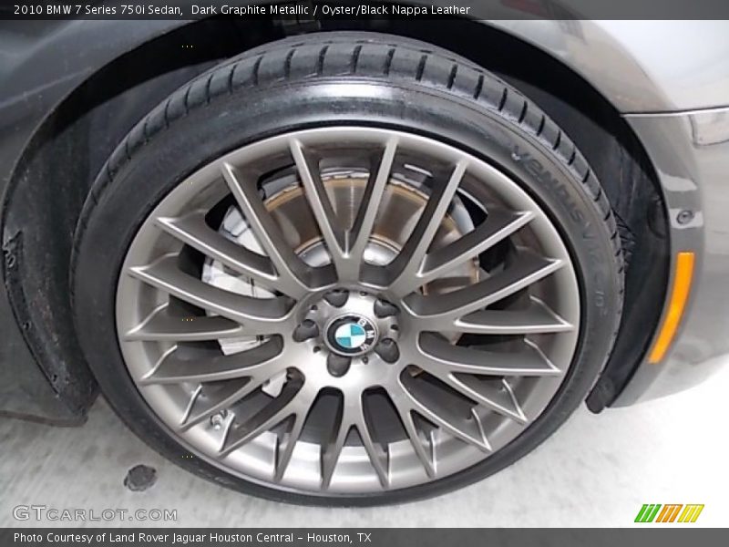 Dark Graphite Metallic / Oyster/Black Nappa Leather 2010 BMW 7 Series 750i Sedan
