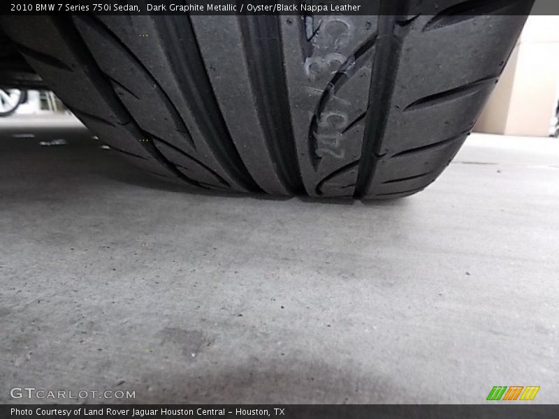Dark Graphite Metallic / Oyster/Black Nappa Leather 2010 BMW 7 Series 750i Sedan