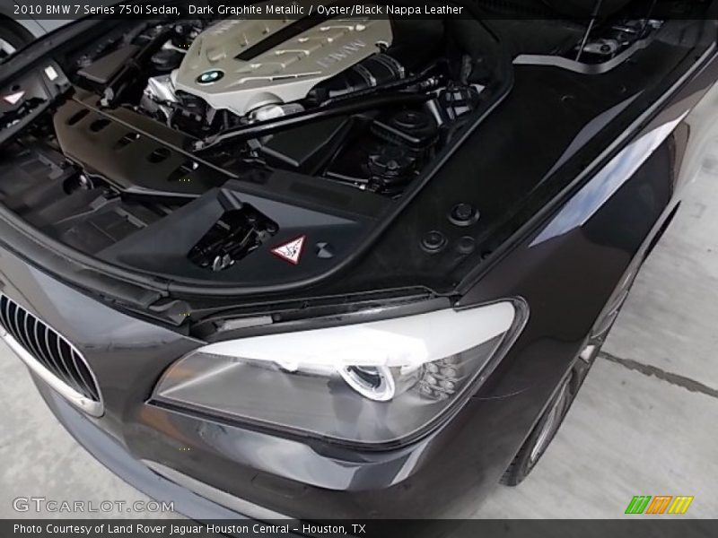 Dark Graphite Metallic / Oyster/Black Nappa Leather 2010 BMW 7 Series 750i Sedan