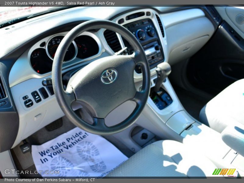 Salsa Red Pearl / Ash Gray 2007 Toyota Highlander V6 4WD