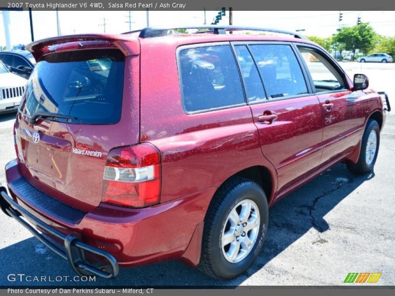 Salsa Red Pearl / Ash Gray 2007 Toyota Highlander V6 4WD