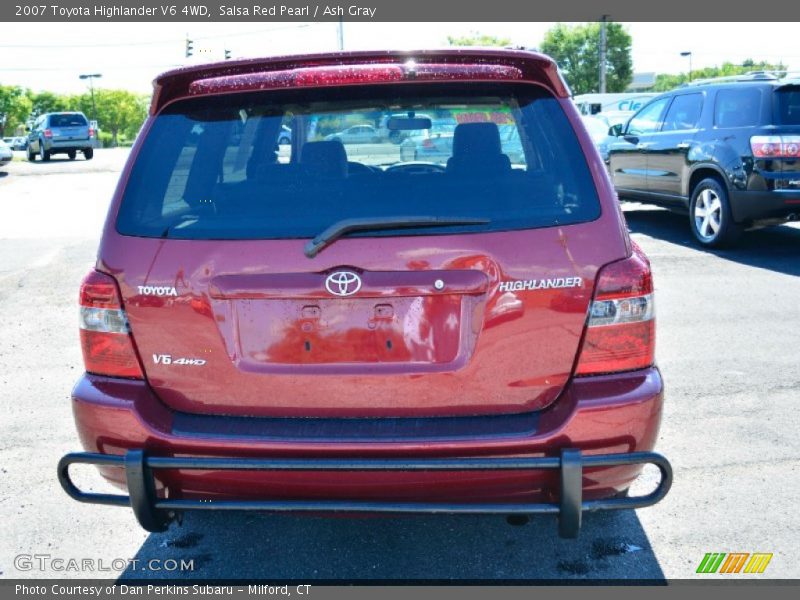 Salsa Red Pearl / Ash Gray 2007 Toyota Highlander V6 4WD