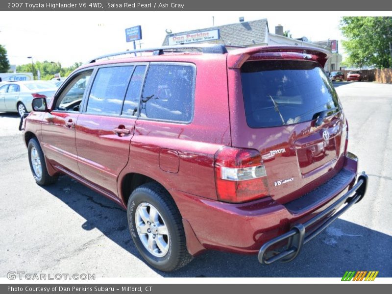 Salsa Red Pearl / Ash Gray 2007 Toyota Highlander V6 4WD
