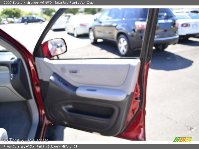 Salsa Red Pearl / Ash Gray 2007 Toyota Highlander V6 4WD