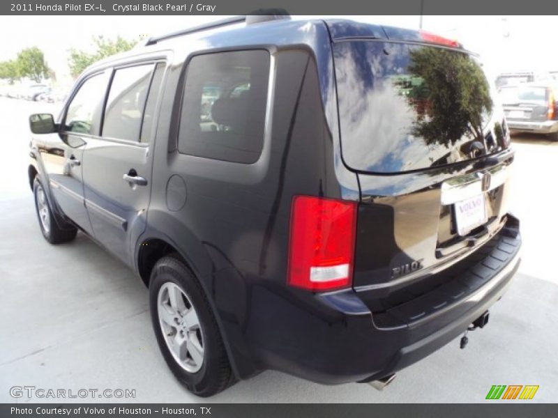 Crystal Black Pearl / Gray 2011 Honda Pilot EX-L