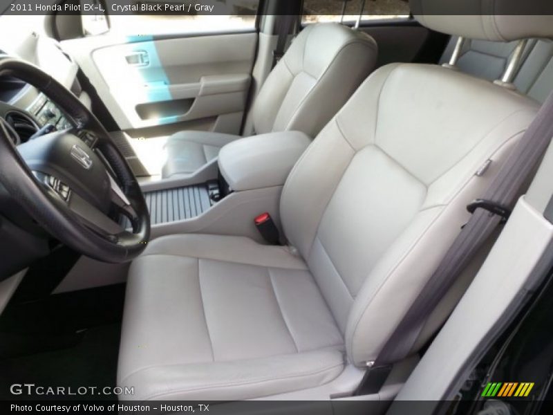Crystal Black Pearl / Gray 2011 Honda Pilot EX-L
