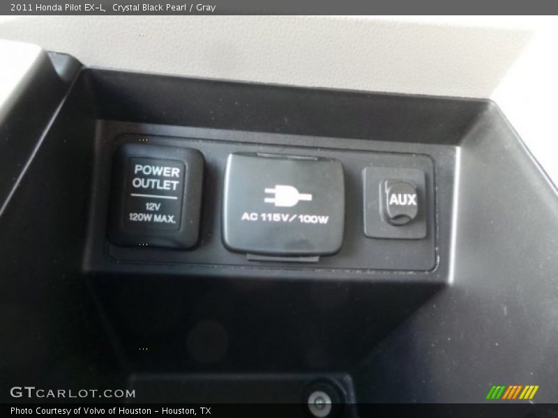 Crystal Black Pearl / Gray 2011 Honda Pilot EX-L