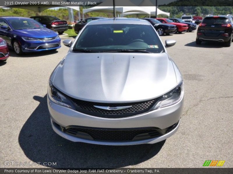 Billet Silver Metallic / Black 2015 Chrysler 200 S AWD
