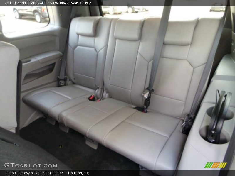 Crystal Black Pearl / Gray 2011 Honda Pilot EX-L