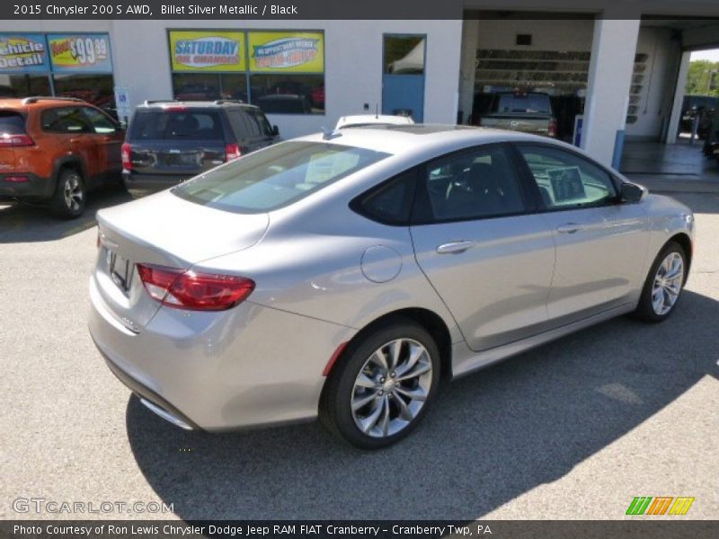 Billet Silver Metallic / Black 2015 Chrysler 200 S AWD
