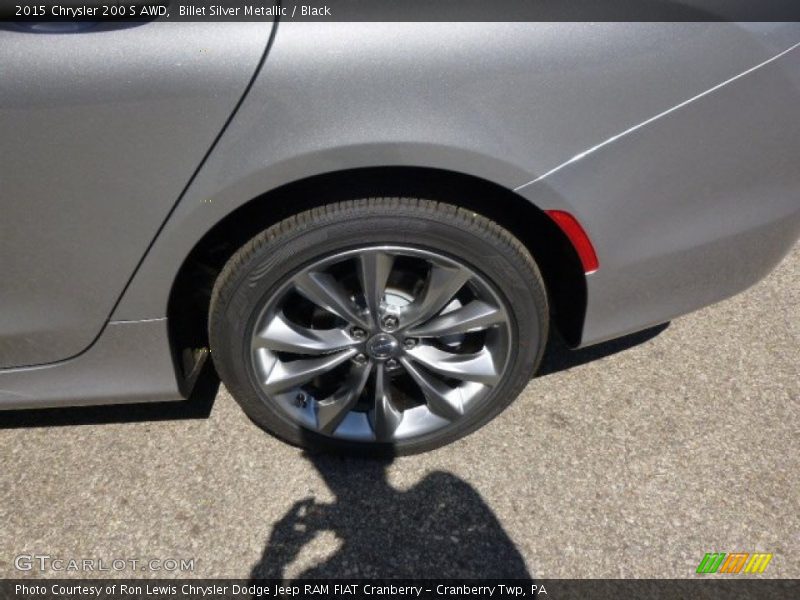 Billet Silver Metallic / Black 2015 Chrysler 200 S AWD