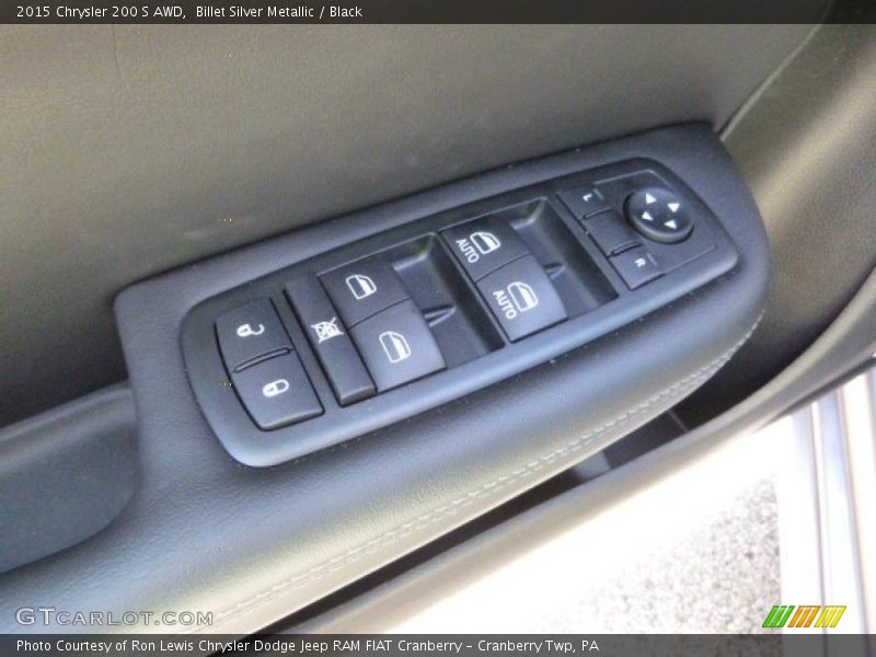 Billet Silver Metallic / Black 2015 Chrysler 200 S AWD