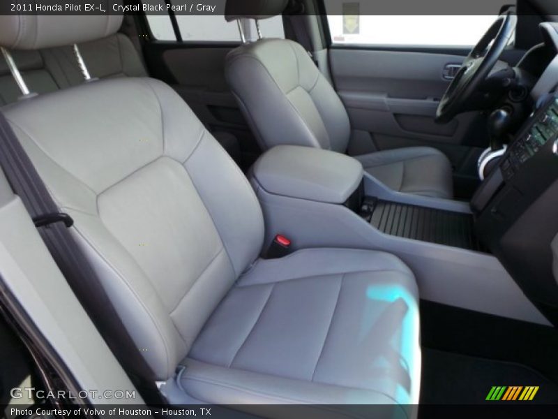 Crystal Black Pearl / Gray 2011 Honda Pilot EX-L