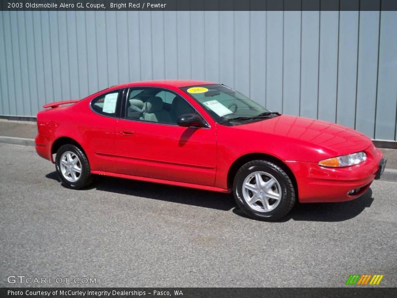 Bright Red / Pewter 2003 Oldsmobile Alero GL Coupe