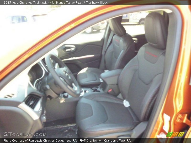 Mango Tango Pearl / Trailhawk Black 2015 Jeep Cherokee Trailhawk 4x4