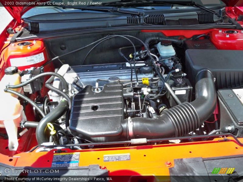 Bright Red / Pewter 2003 Oldsmobile Alero GL Coupe