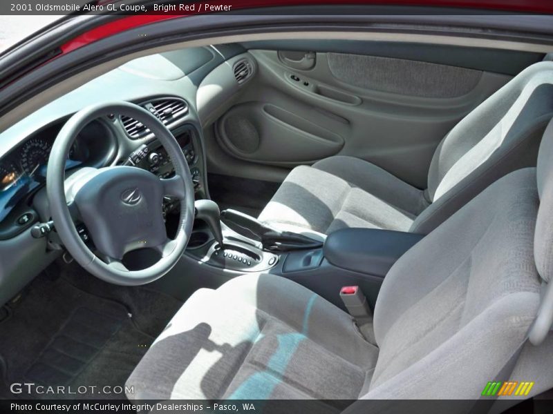 Bright Red / Pewter 2001 Oldsmobile Alero GL Coupe